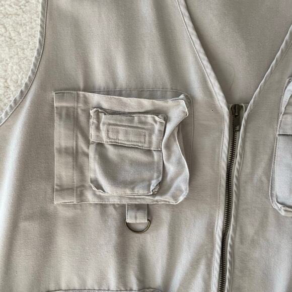 Bugle Boy Originals Utility Vest | Large | Sand Beige (90s) - Picture 4 of 9